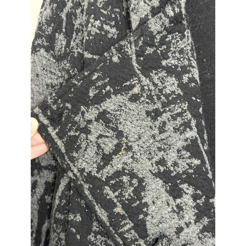 RONEN CHEN Gray Black Textured Asymmetrical Button Knit Jacket Sz 2 Medium - Picture 6 of 9